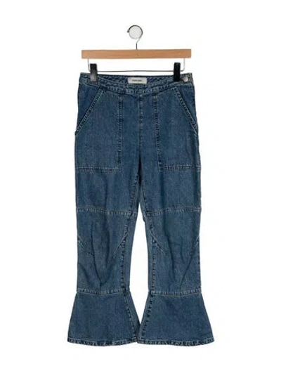 Pre-owned Rachel Comey Mid-rise Wide Leg Jeans In Blue