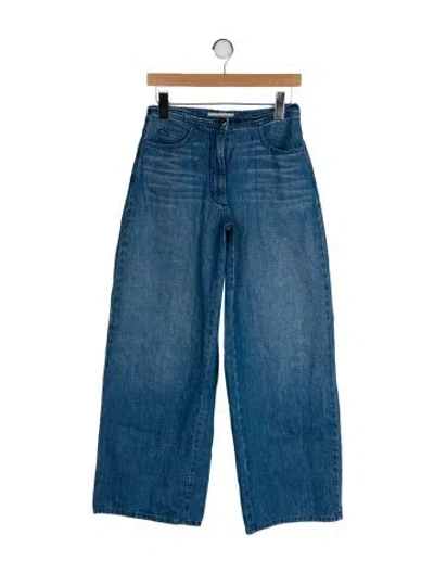 Pre-owned Rachel Comey Mid-rise Wide Leg Jeans In Blue