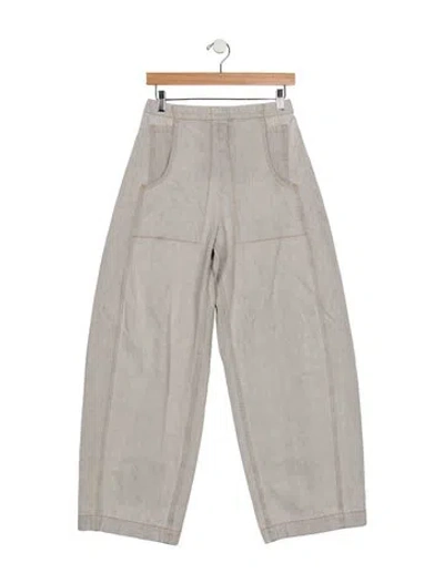 Pre-owned Rachel Comey Mid-rise Wide Leg Jeans In Grey