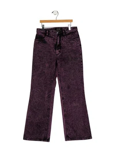 Pre-owned Rachel Comey Mid-rise Wide Leg Jeans In Purple