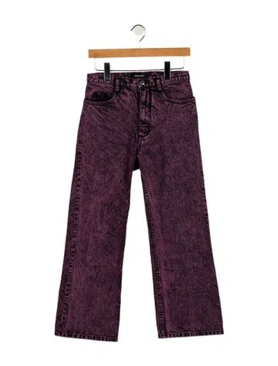 Pre-owned Rachel Comey Mid-rise Wide Leg Jeans In Purple