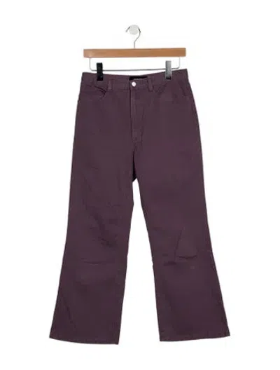 Pre-owned Rachel Comey Mid-rise Wide Leg Jeans In Purple