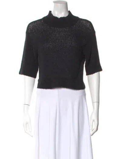 Pre-owned Rachel Comey Mock Neck Sweater In Black