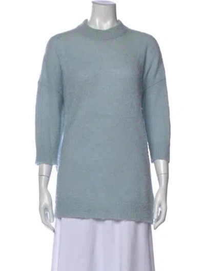 Pre-owned Rachel Comey Mock Neck Sweater In Blue
