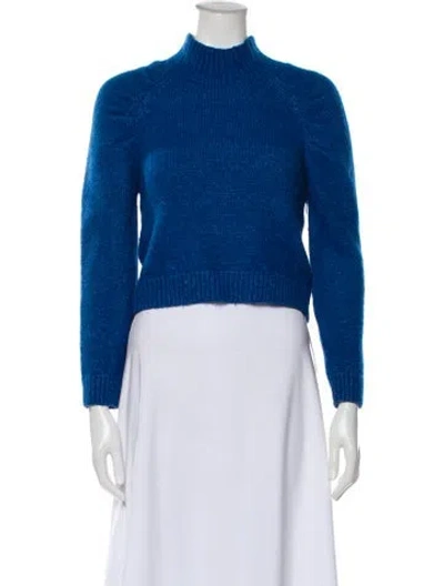 Pre-owned Rachel Comey Mock Neck Sweater In Blue