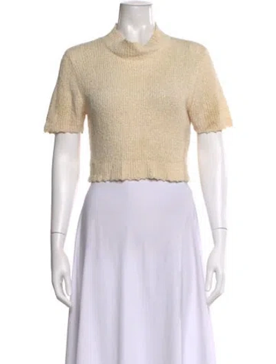 Pre-owned Rachel Comey Mock Neck Sweater In Neutral