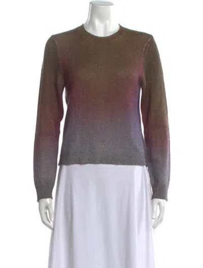 Pre-owned Rachel Comey Mohair Patterned Sweater In Pink