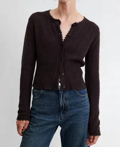 Rachel Comey Monti Cardigan In Chocolate In Gold