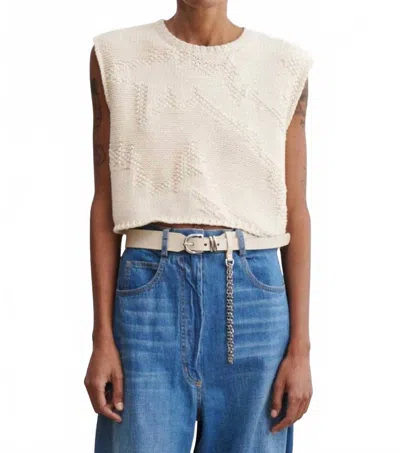 Rachel Comey Moritz Sleeveless Top In Cream In White