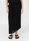 Rachel Comey Nesom Midi Wrap Skirt In Black In Black