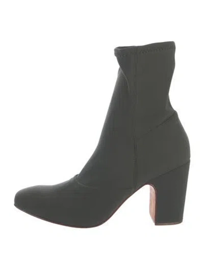 Pre-owned Rachel Comey Nylon Sock Boots In Green