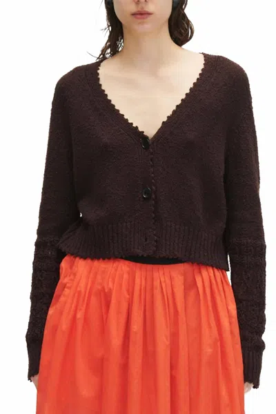 Rachel Comey Olia Cardigan In Chocolate In Brown