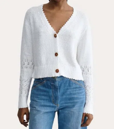 Rachel Comey Olia Cardigan In White