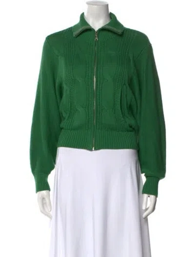 Pre-owned Rachel Comey Open Front Sweater In Green