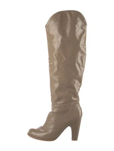 Pre-owned Rachel Comey Patent Leather Boots In Neutral