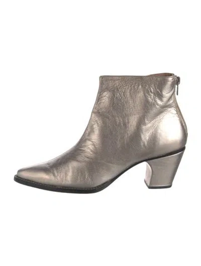 Pre-owned Rachel Comey Patent Leather Boots In Silver