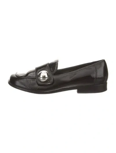 Pre-owned Rachel Comey Patent Leather Loafers In Black