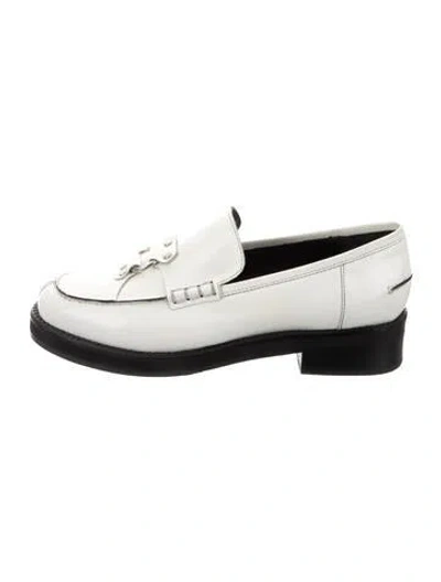 Pre-owned Rachel Comey Patent Leather Loafers In White