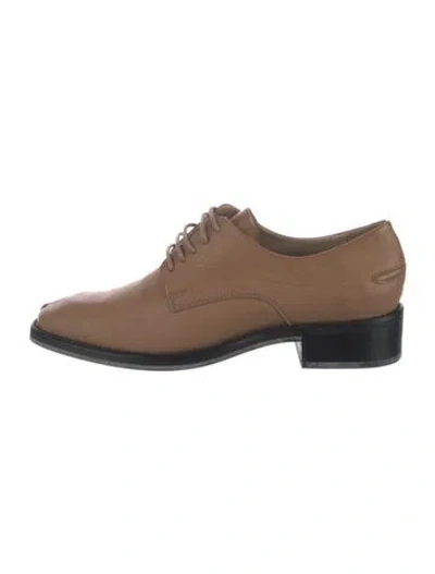 Pre-owned Rachel Comey Patent Leather Oxfords In Brown