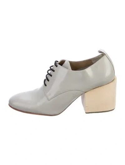 Pre-owned Rachel Comey Patent Leather Oxfords In Gray