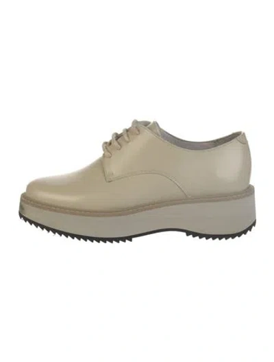 Pre-owned Rachel Comey Patent Leather Oxfords In Neutral