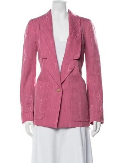 Pre-owned Rachel Comey Patterned Blazer In Pink