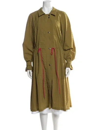 Pre-owned Rachel Comey Patterned Coat In Green