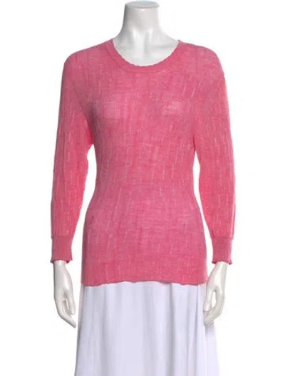 Pre-owned Rachel Comey Patterned Crew Neck Sweater In Pink