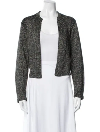 Pre-owned Rachel Comey Patterned Crew Neck Sweater In White