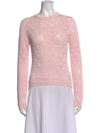 Pre-owned Rachel Comey Patterned Crew Neck Top In Pink