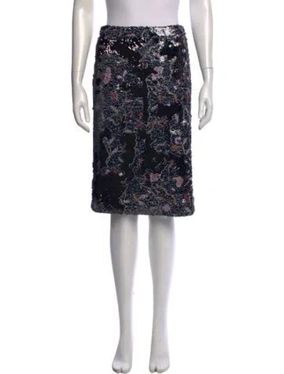 Pre-owned Rachel Comey Patterned Knee-length Skirt In Black