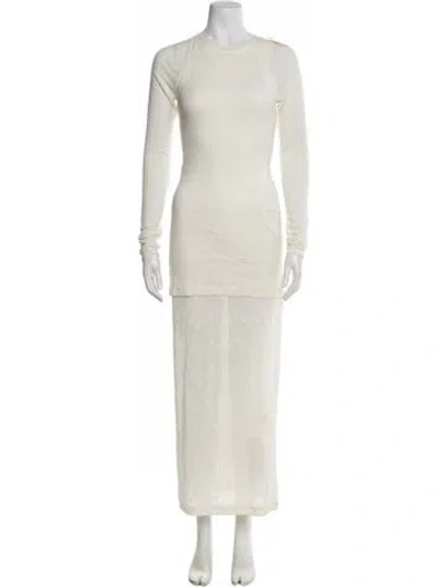 Pre-owned Rachel Comey Patterned Long Dress In Neutral