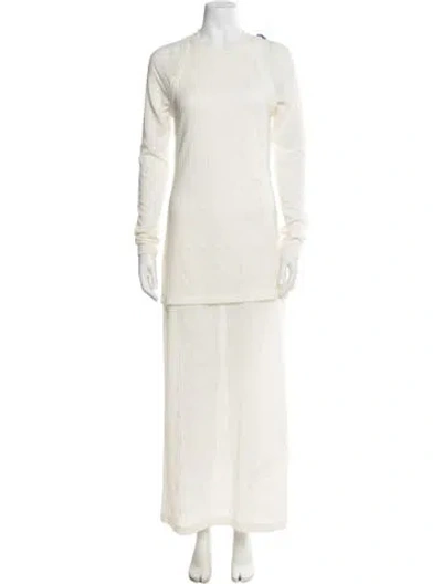 Pre-owned Rachel Comey Patterned Long Dress In Neutral