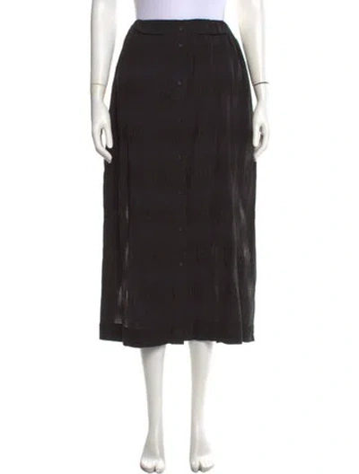 Pre-owned Rachel Comey Patterned Long Skirt In Black