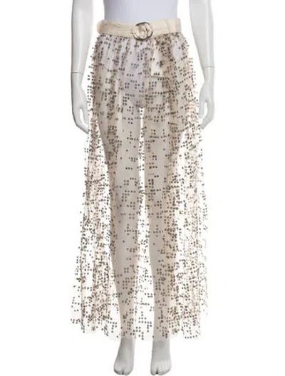 Pre-owned Rachel Comey Patterned Long Skirt In Neutral