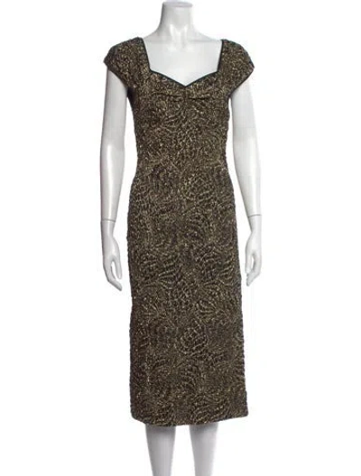 Pre-owned Rachel Comey Patterned Midi Length Dress In Multicolor