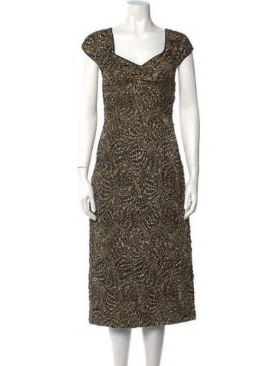 Pre-owned Rachel Comey Patterned Midi Length Dress W/ Tags In Multi