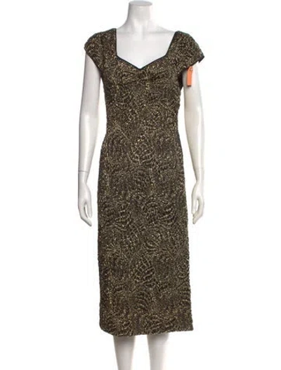 Pre-owned Rachel Comey Patterned Midi Length Dress W/ Tags In Multi