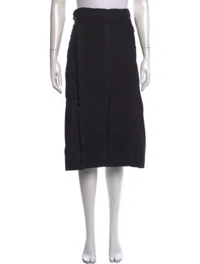 Pre-owned Rachel Comey Patterned Midi Length Skirt In Black
