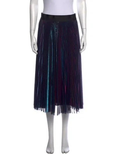 Pre-owned Rachel Comey Patterned Midi Length Skirt In Blue/pink
