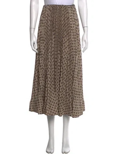Pre-owned Rachel Comey Patterned Midi Length Skirt In Brown