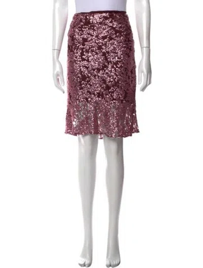 Pre-owned Rachel Comey Patterned Midi Length Skirt In Burgundy