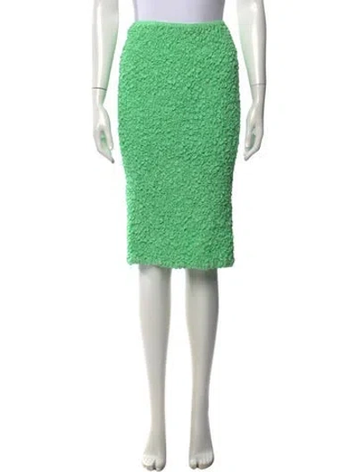 Pre-owned Rachel Comey Patterned Midi Length Skirt In Green