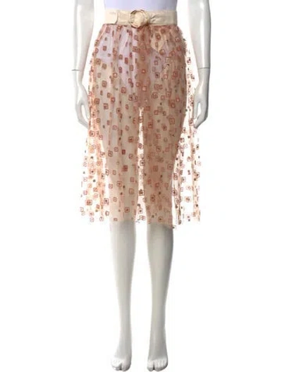 Pre-owned Rachel Comey Patterned Midi Length Skirt In Neutrals