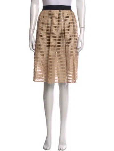 Pre-owned Rachel Comey Patterned Midi Length Skirt In Neutrals