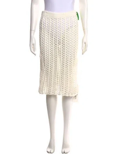Pre-owned Rachel Comey Patterned Midi Length Skirt W/ Tags In White