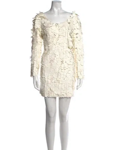 Pre-owned Rachel Comey Patterned Mini Dress In Neutrals