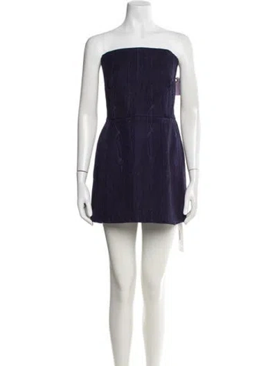 Pre-owned Rachel Comey Patterned Mini Dress W/ Tags In Purple