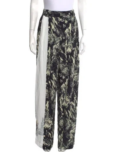 Pre-owned Rachel Comey Patterned Wide Leg Pants W/ Tags In Black