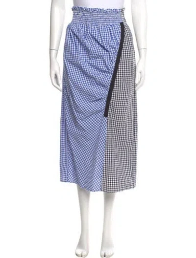 Pre-owned Rachel Comey Plaid Print Midi Length Skirt In Multi